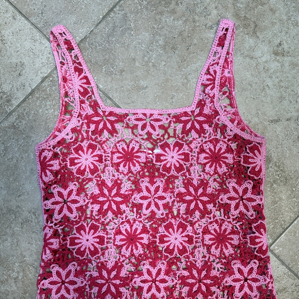ZARA crochet floral cover up - Picture 2 of 6